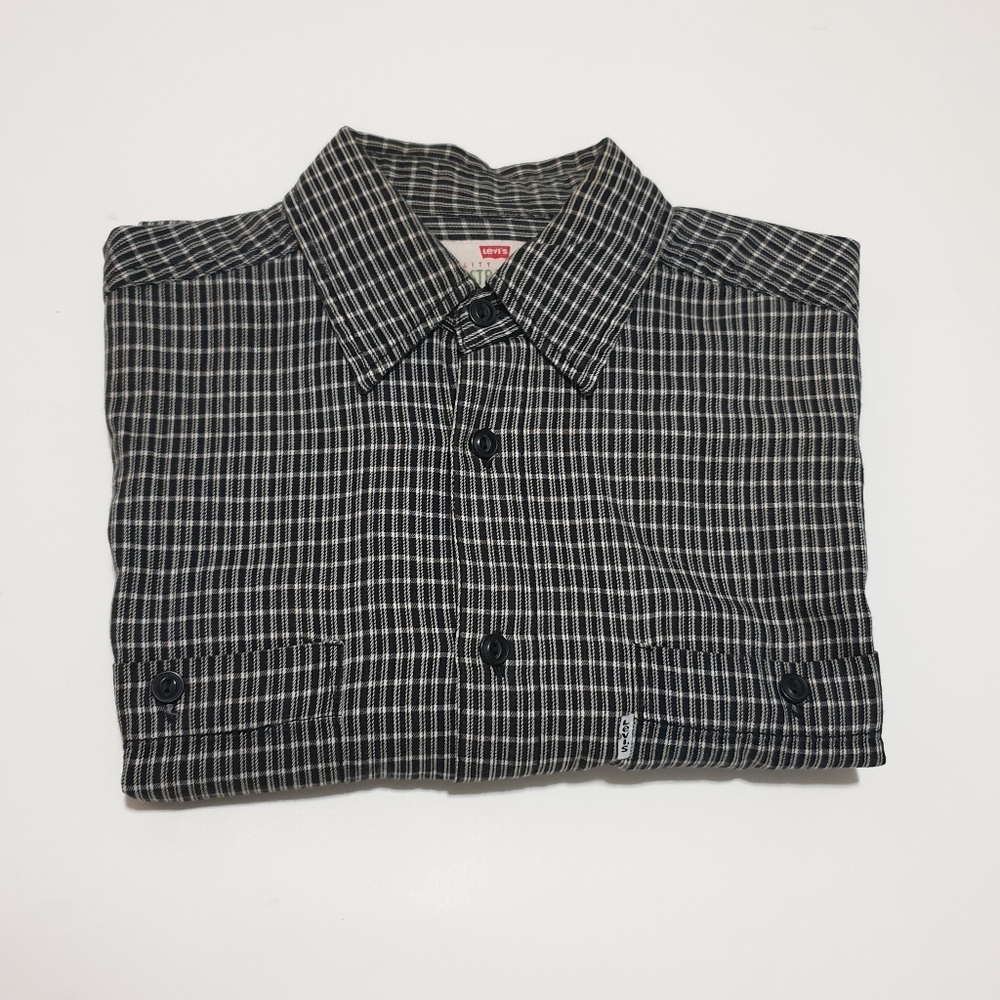 Vintage Plaid Buttoned Shirt